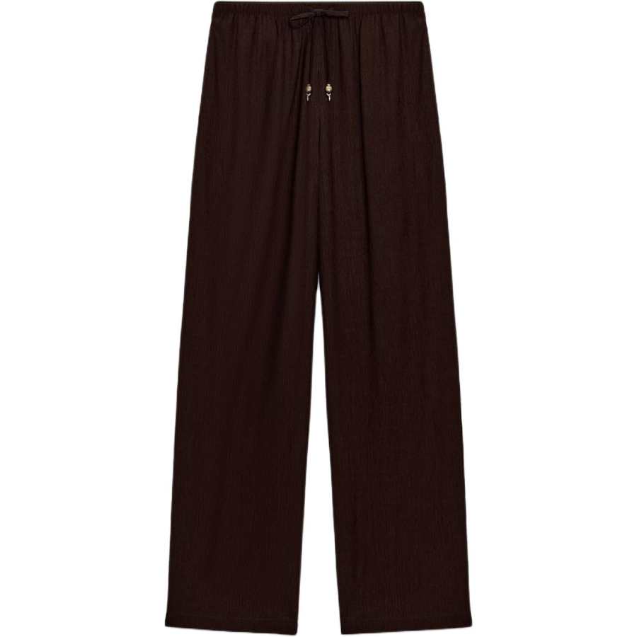 ZARA Casual Pants Women's Dark Brown Moderate Straight Fit Pants