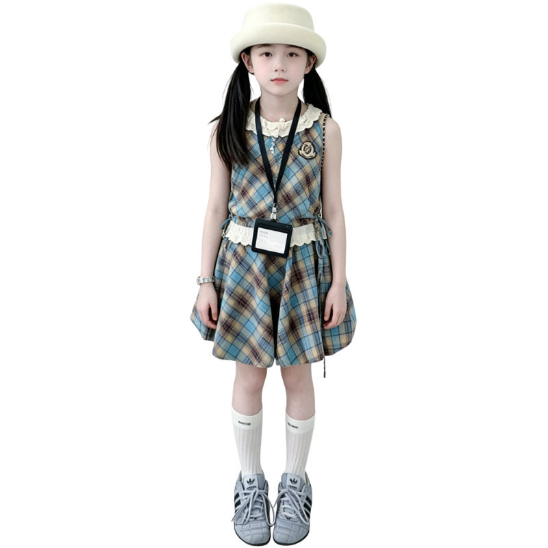 YALU Grade School Dresses Camisole Moderate Midi Skirt
