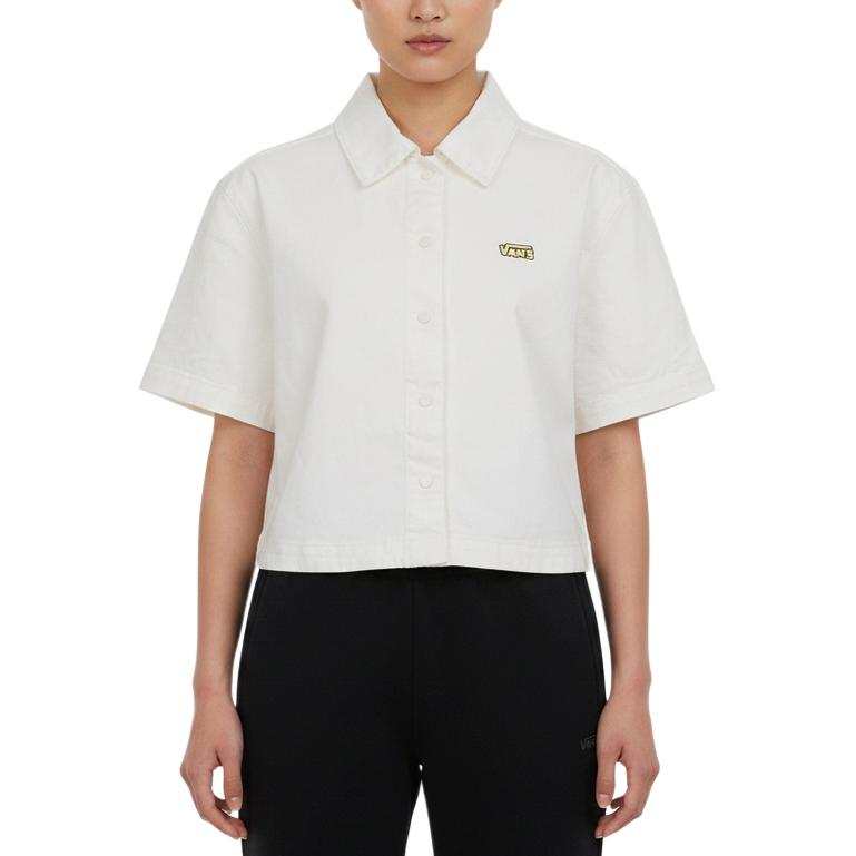 Vans Vans Shirts Women's White Lapel Moderate