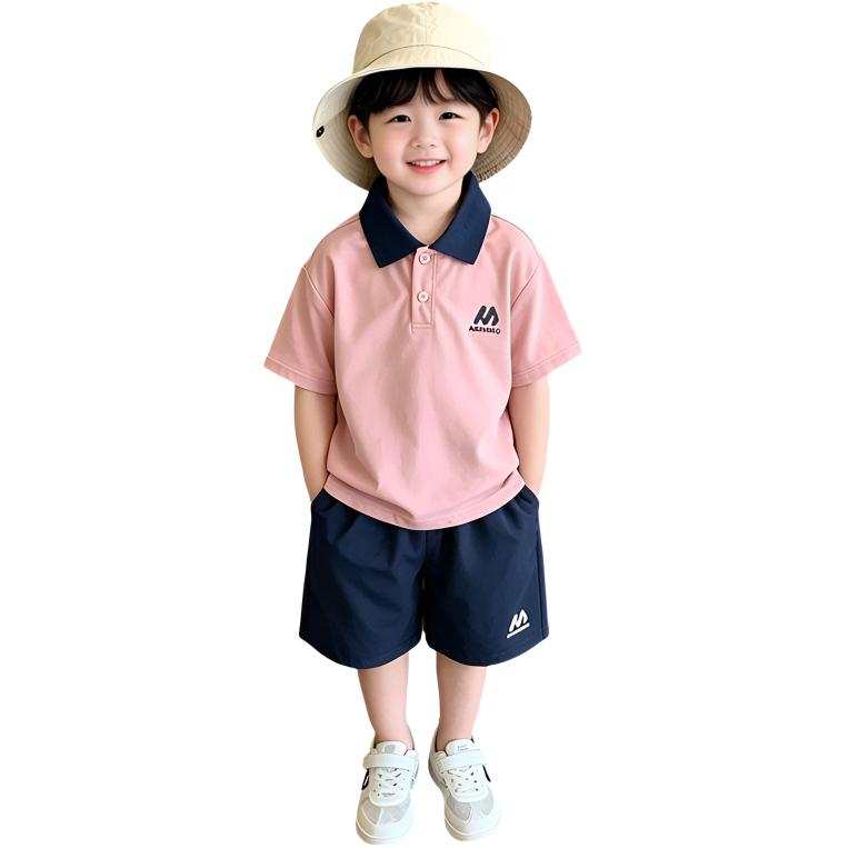 TNTX Kids Casual Sportswear Lapel Thin Stretch