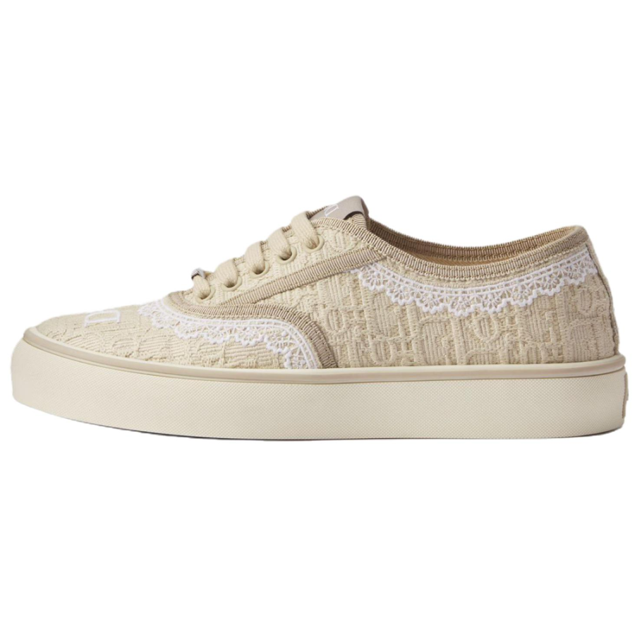 DIOR Saltwind Low top Canvas Shoes Women's Beige