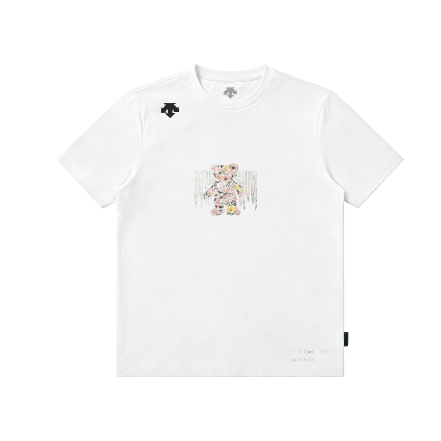 DESCENTE TOUGH T Shirts Unisex Crew Neck Moderate