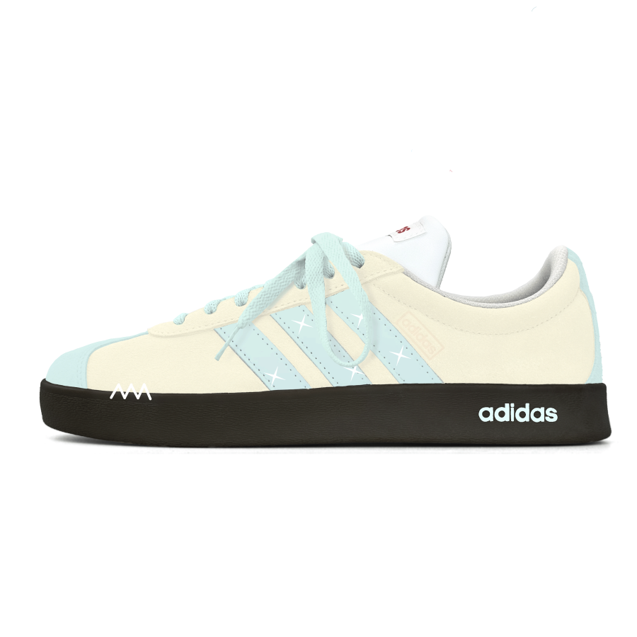 Adidas Adidas VL COURT 2.0 Abrasion Resistant Low top German Army Trainers Unisex Beige Yellow