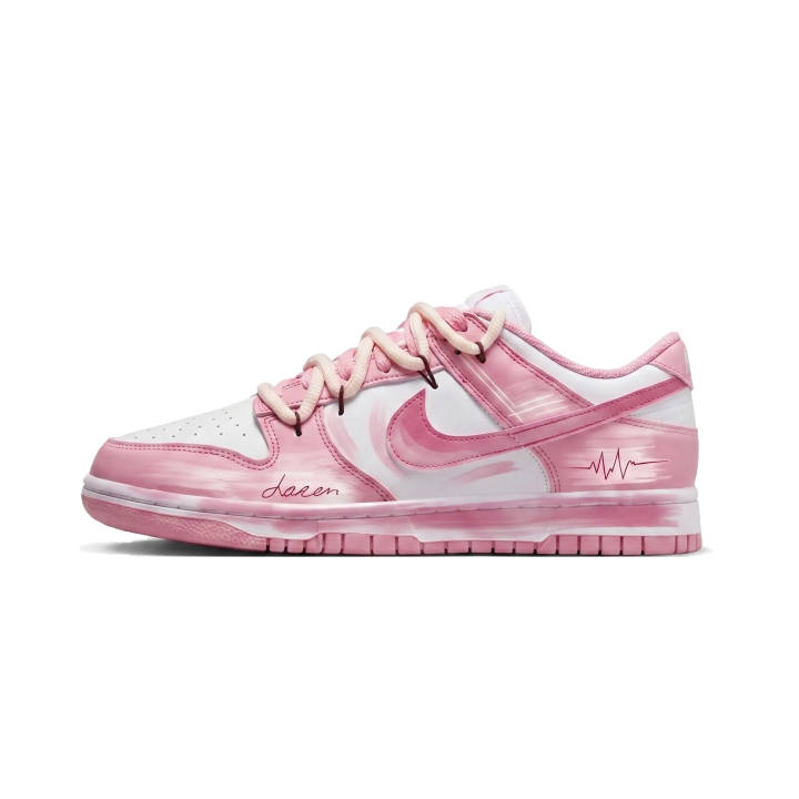 Nike Nike Dunk Coverage Slip Resistant Abrasion Resistant Low top Skateboard Shoes Women's Pink