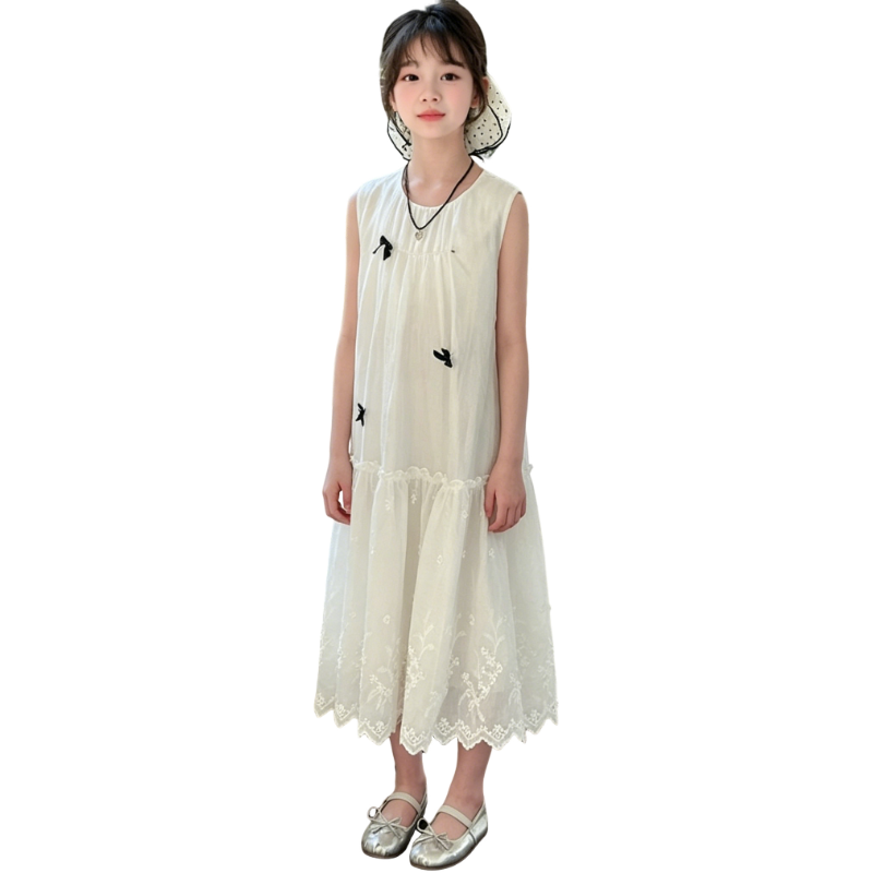YALU Grade School Dresses Camisole Moderate Midi Skirt