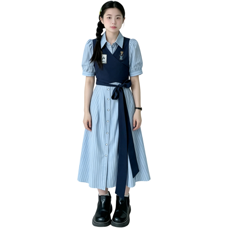 YALU Grade School Dresses Camisole Moderate Midi Skirt