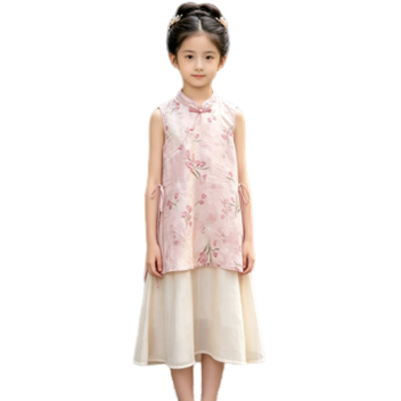 YALU Grade School Dresses Camisole Moderate Midi Skirt