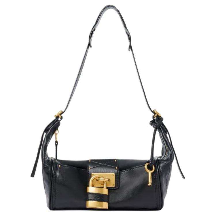 Chloé Chloe Buffalo Leather Shoulder Bag Women's Black