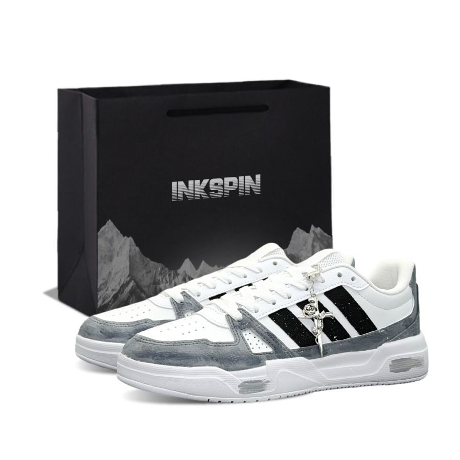 Adidas Adidas LITE BALLER Starry Sky Realm Low top Skateboard Shoes Unisex Black Gray