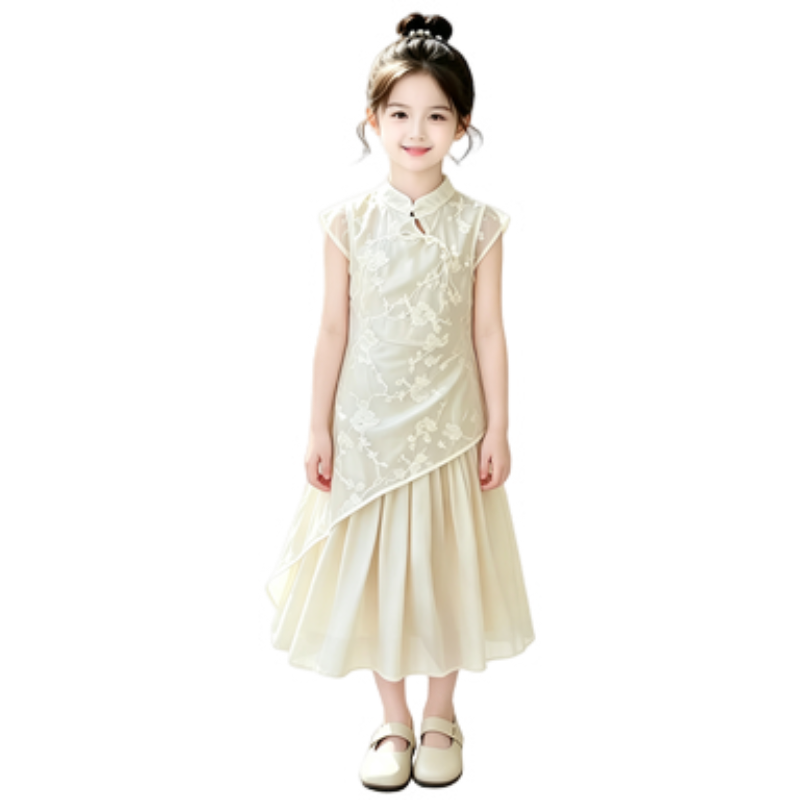 YALU Grade School Dresses Camisole Moderate Midi Skirt
