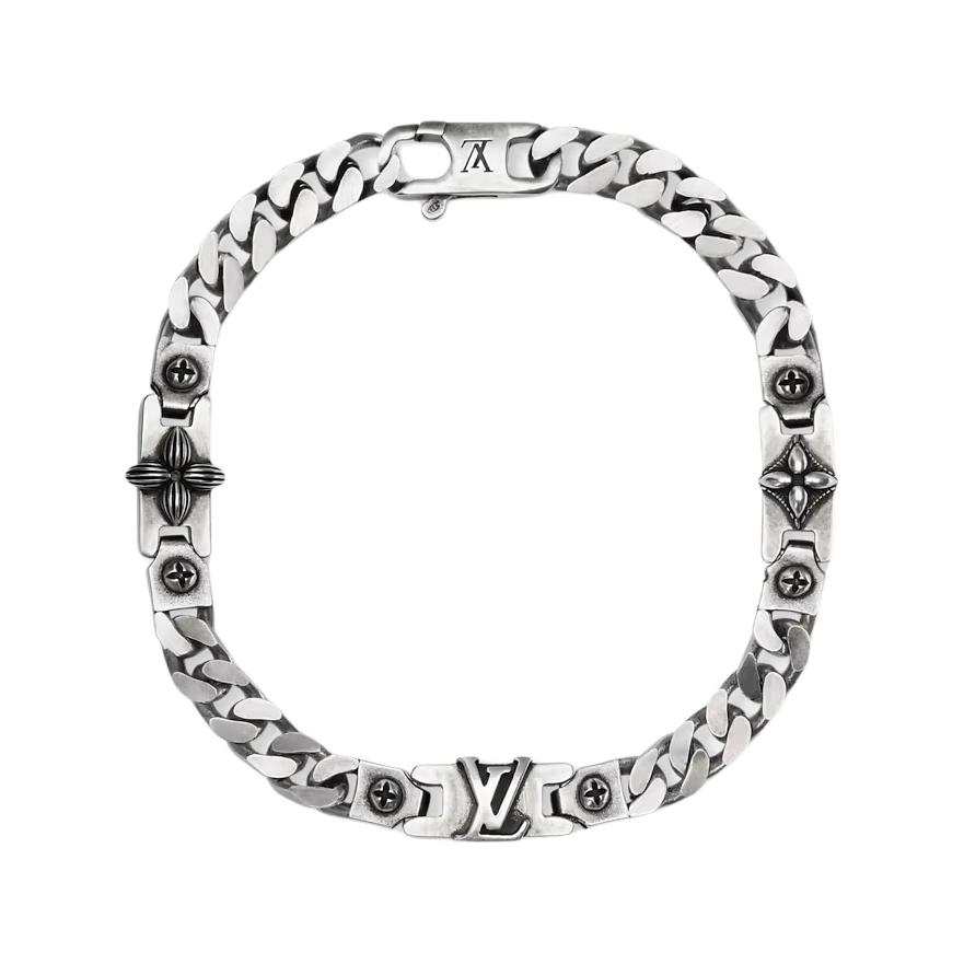 LOUIS VUITTON LOUIS VUITTON Sterling Silver Bracelets Men's Silver
