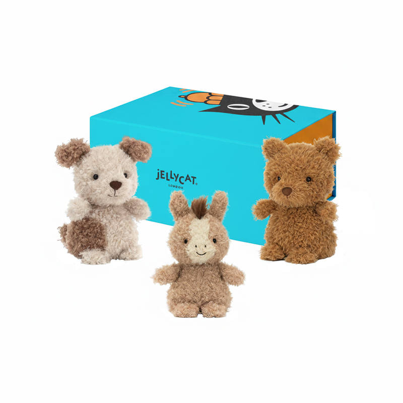 JELLYCAT Rural Animal Palm Buddy Dolls Plush Doll 18cm Height In Sitting Posture