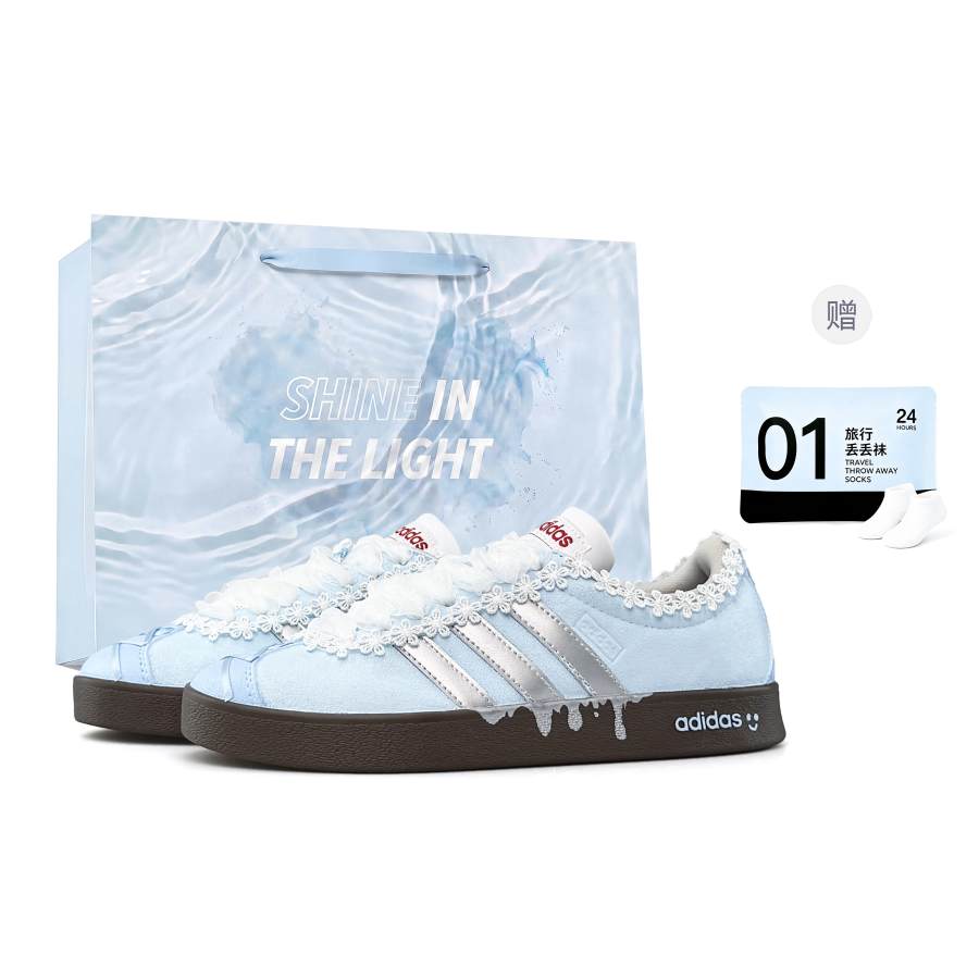 Adidas Adidas Vl Court Classic Shopping Bag German Army Trainers Unisex Silver Blue