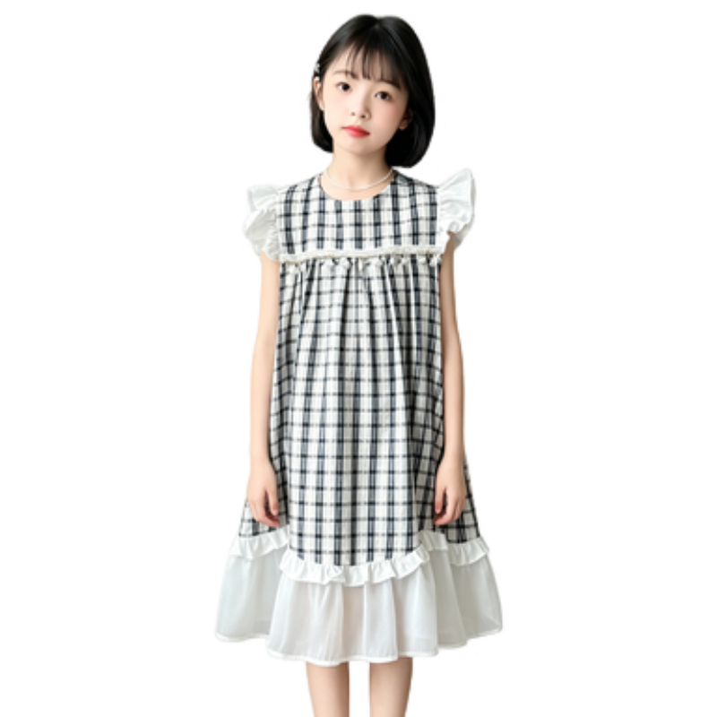YALU Grade School Dresses Camisole Moderate Midi Skirt