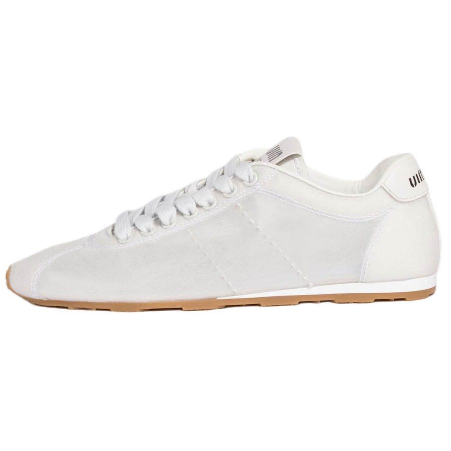 MIU MIU Plume Low top Casual Shoes Women's White