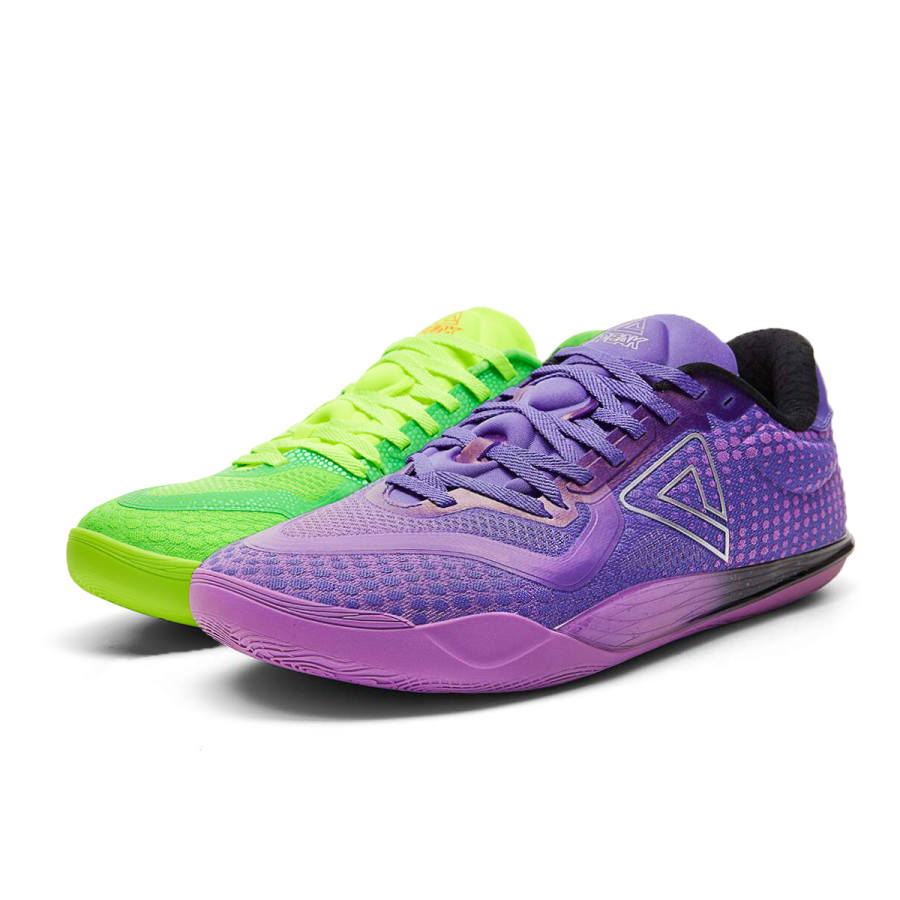 PEAK Double EX Cushioning Abrasion Resistant Rebound Low top Basketball Shoes Men's Mismatched Color