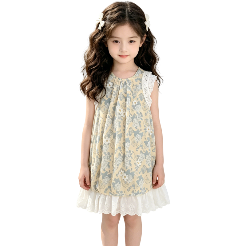 YALU Grade School Dresses Camisole Moderate Midi Skirt