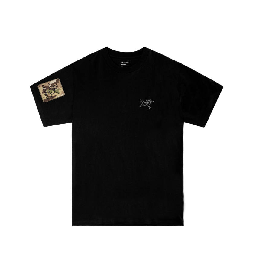 Arcteryx KRAGG T Shirts Men's Black/Black International, Suggestion Size Small Crew Neck Moderate