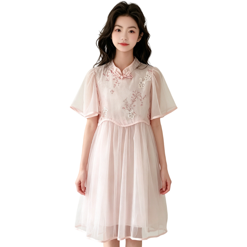 YALU Grade School Dresses Camisole Moderate Midi Skirt