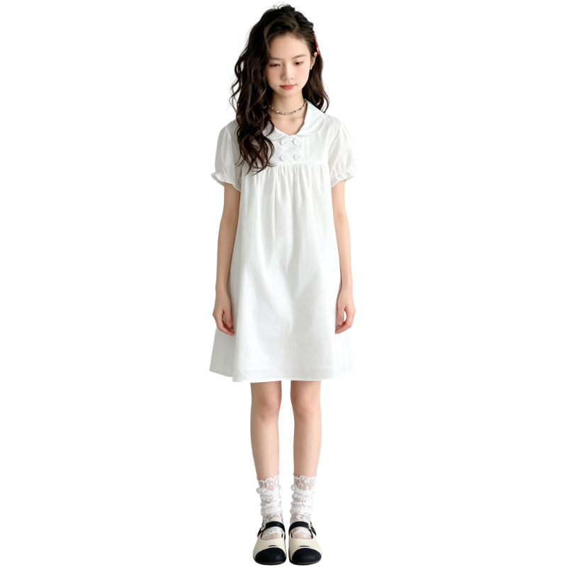 YALU Grade School Dresses Camisole Moderate Midi Skirt