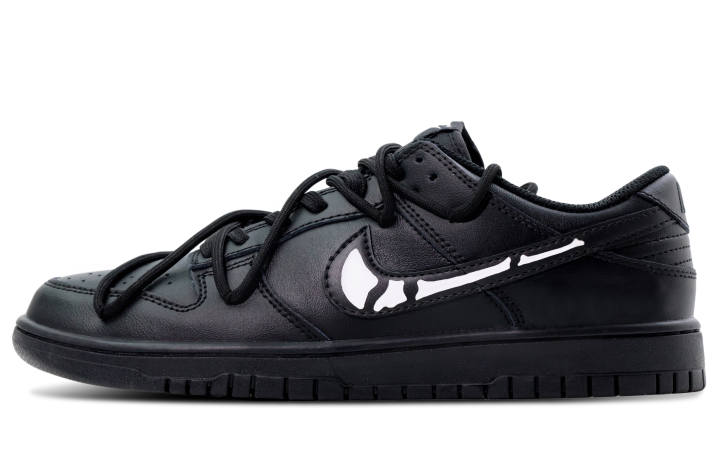 Nike Nike Dunk Synthetic Leather Low top Skateboard Shoes Unisex Black