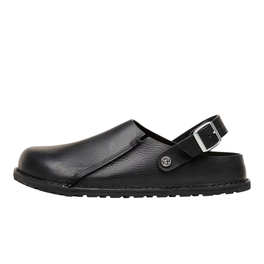 Birkenstock Lutry Cow Leather Casual Leather Shoes Unisex Black Regular