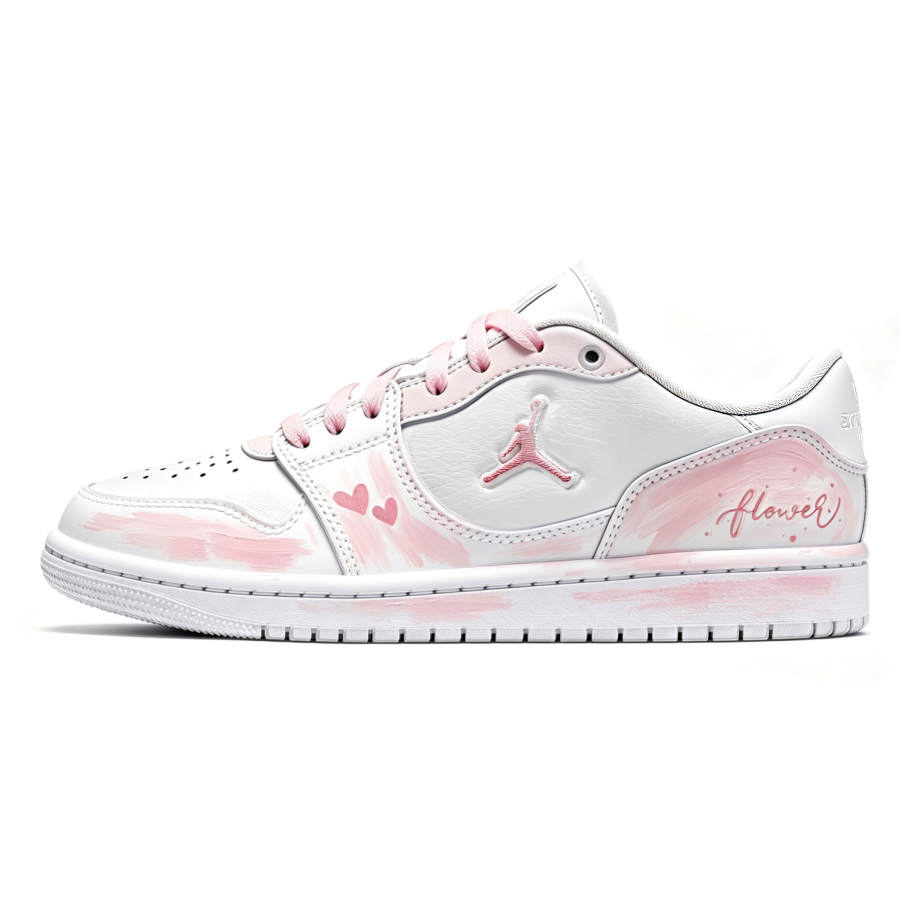 Jordan Jordan COURT CONNECT Pink Flower Letter Abrasion Resistant Low top Skateboard Shoes Women's