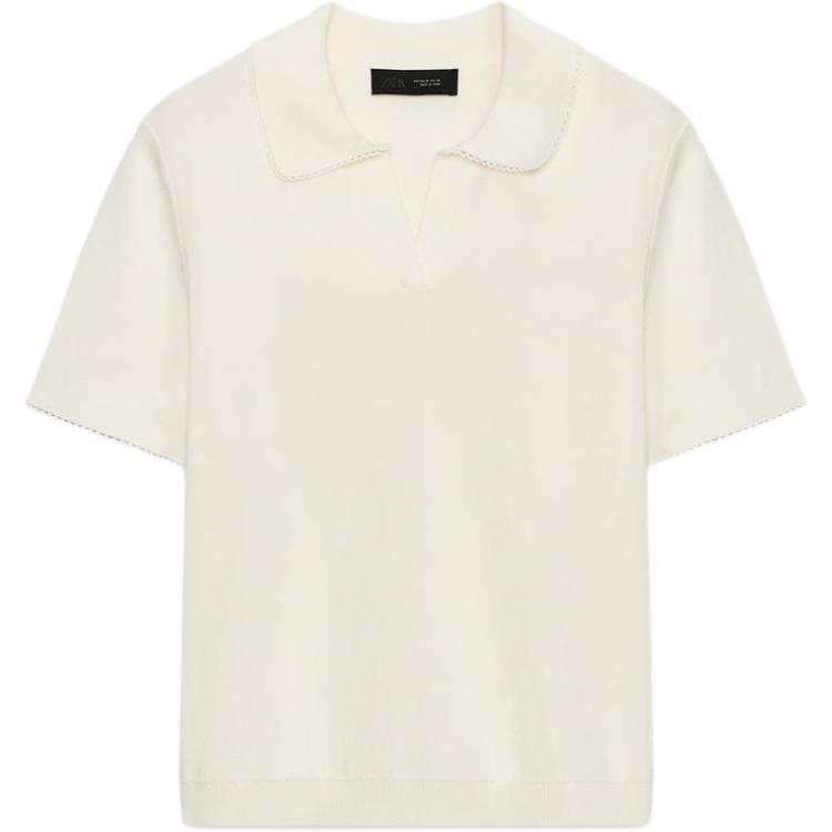 ZARA Polo Shirts Women's White