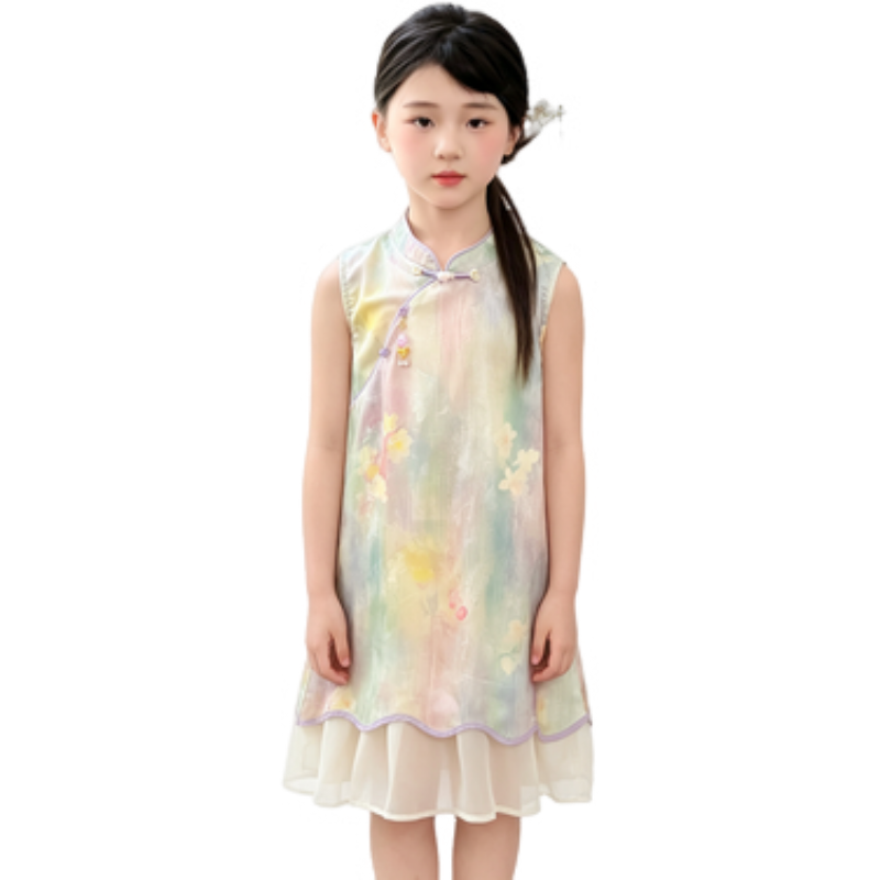 YALU Grade School Dresses Camisole Moderate Midi Skirt