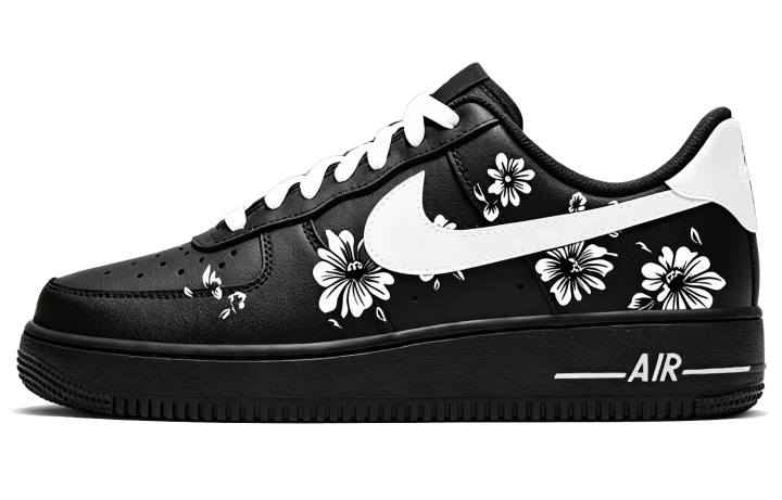 Nike Nike Air Force 1 Low top Skateboard Shoes Unisex Black White