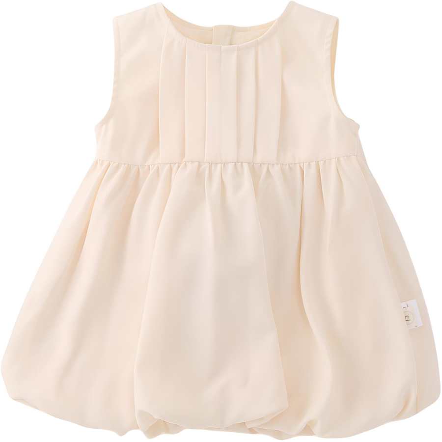 TNTX Baby Dresses Crew Neck Moderate Short Skirt Non Stretch