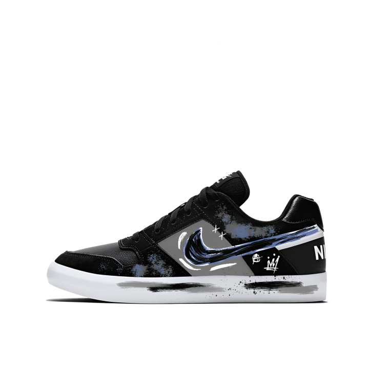 Nike Nike SB Delta Slip Resistant, Abrasion Resistant, Lightweight Low top Skateboard Shoes Unisex Black Blue