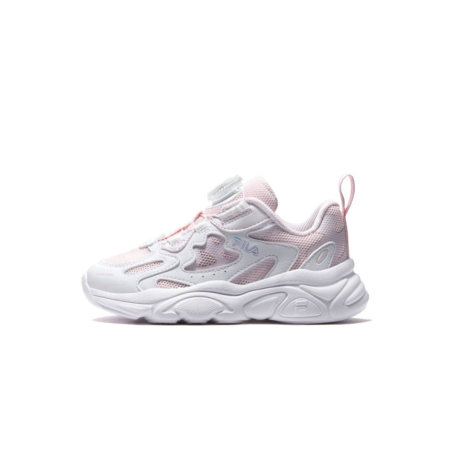 FILA KIDS Heritage FHT Textile, Synthetic Leather Running Shoes Rose Water Pink/FILA White Kids'