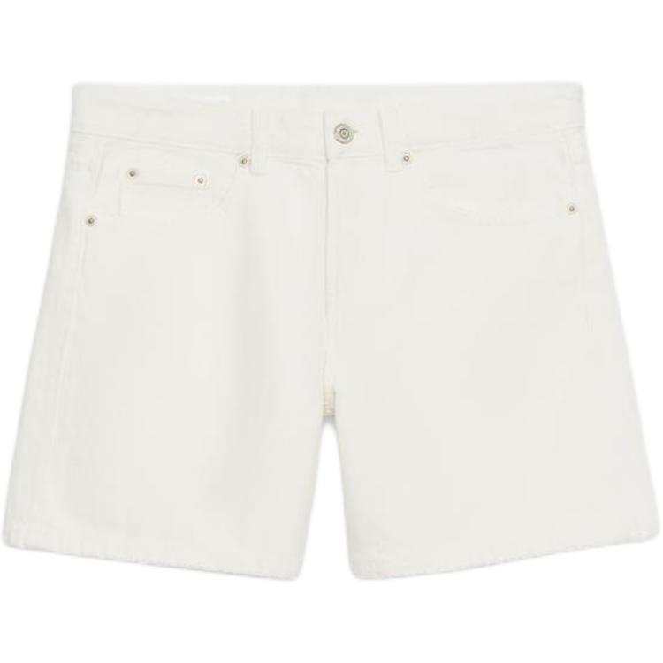ZARA Trf Denim Shorts Women's Frosted White Moderate
