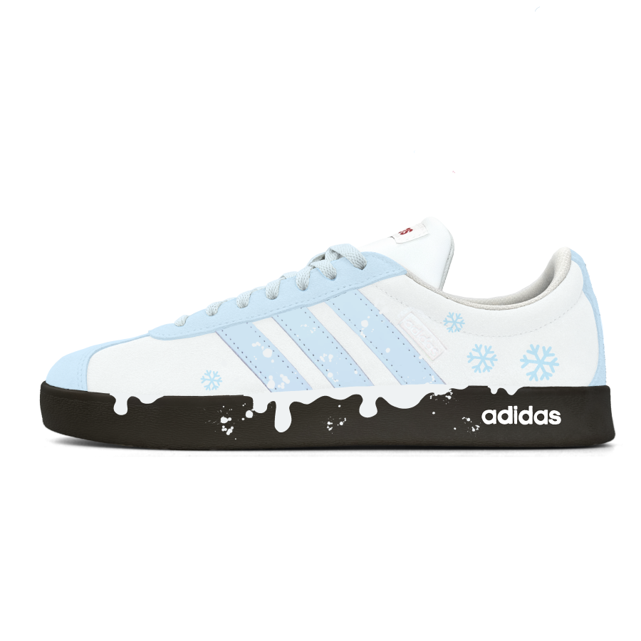 Adidas Adidas VL COURT 2.0 Abrasion Resistant Low top German Army Trainers Unisex Blue White