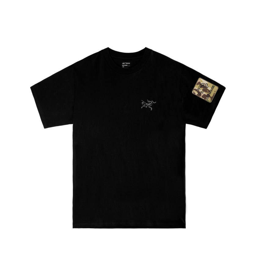 Arcteryx KRAGG T Shirts Men's Black/Black International, Suggestion Size Small Crew Neck Moderate