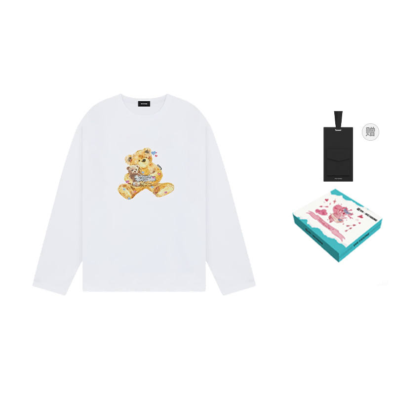 WE11DONE Long Sleeved T Shirt Unisex White