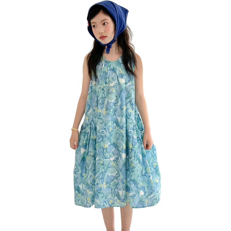 YALU Grade School Dresses Camisole Moderate Midi Skirt