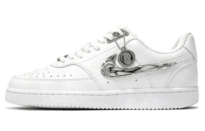 Nike Nike Court Vision Skateboard Shoes Unisex Low Top White