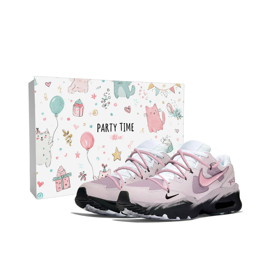 Nike Nike Air Max Fusion Cushioning Slip Resistant Abrasion Resistant Casual City Commuting Running Shoes Women's Black Pink