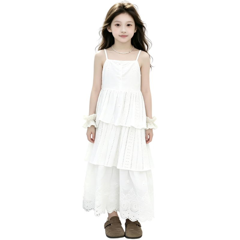 YALU Grade School Dresses Camisole Moderate Midi Skirt
