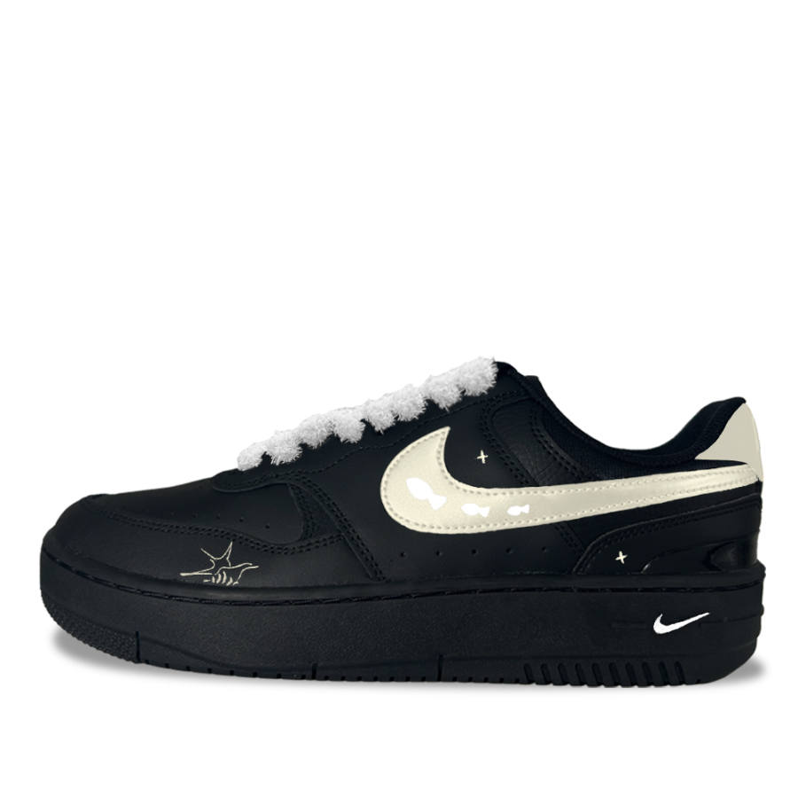 Nike Nike Gamma Force Tide Star Whisper 1 Synthetic Leather Low top Skateboard Shoes Women's Black