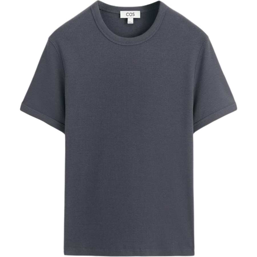 COS COS T Shirts Men's Dark Gray Crew Neck
