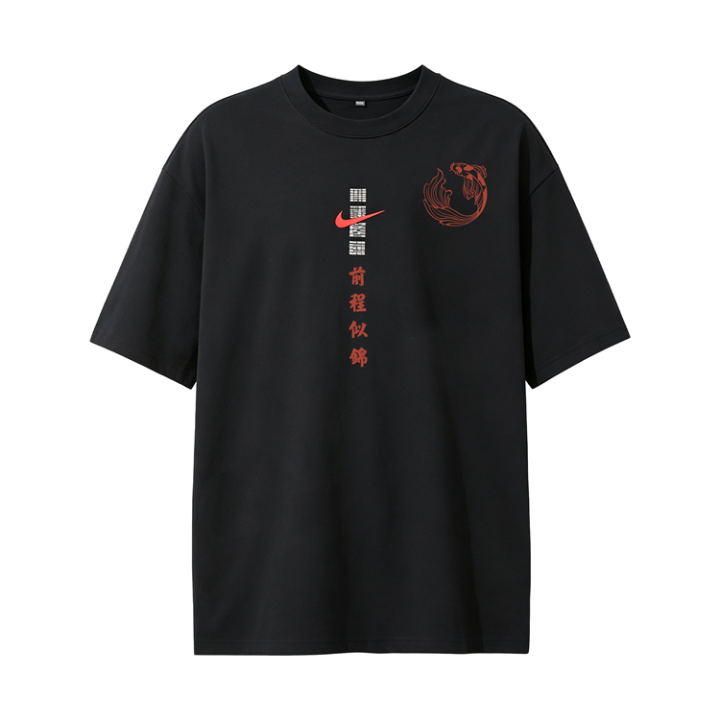 Nike Nike Sportswear T Shirts Unisex Black Crew Neck Straight Fit