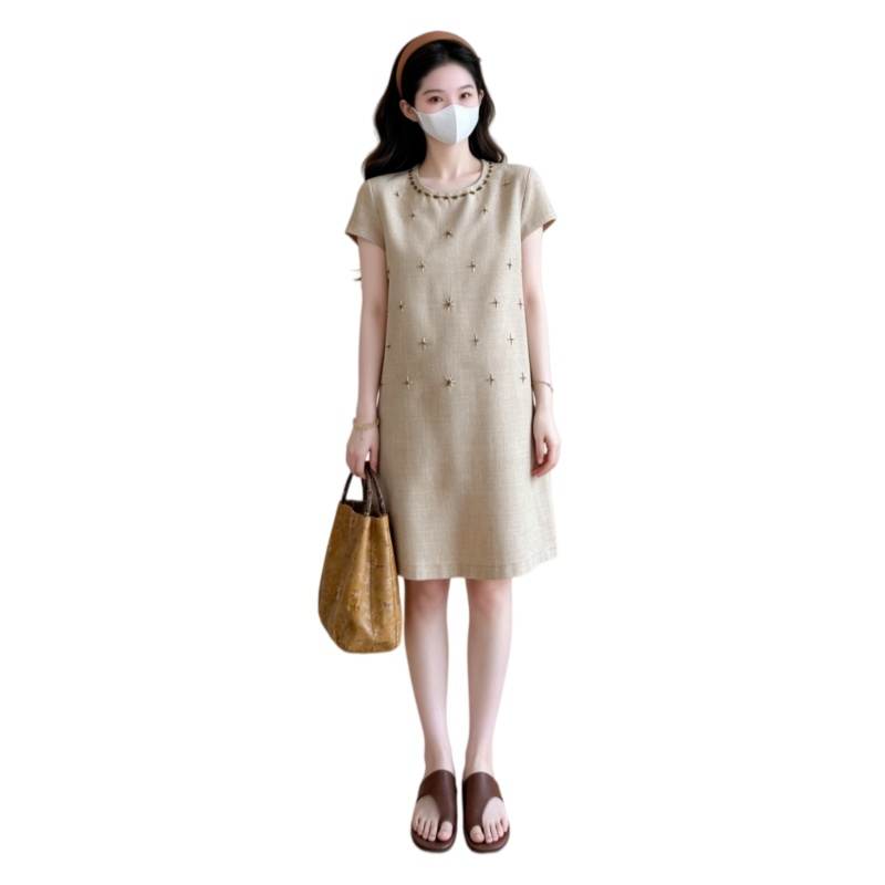 CPAURA Short Sleeved Dress Women's
