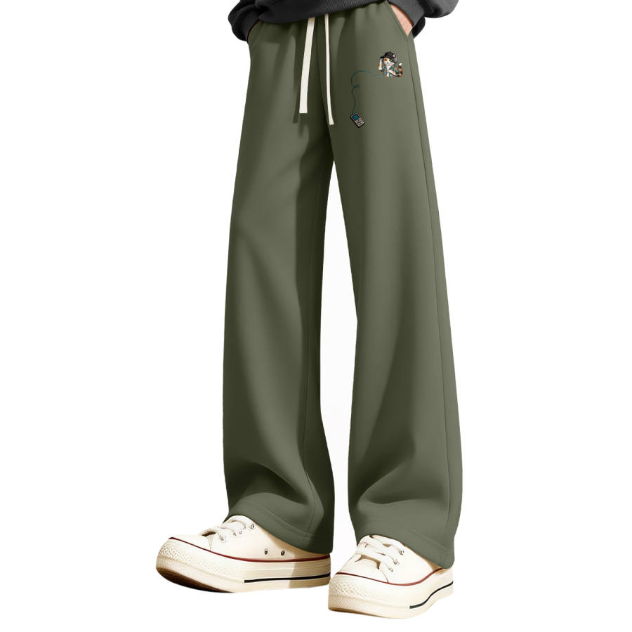 MINISO Casual Pants Unisex Moderate Straight Fit Pants