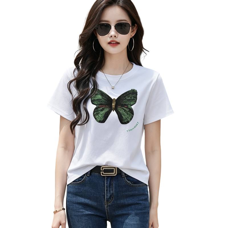 SIXUSICHOU Regular Sleeve T Shirt Women's