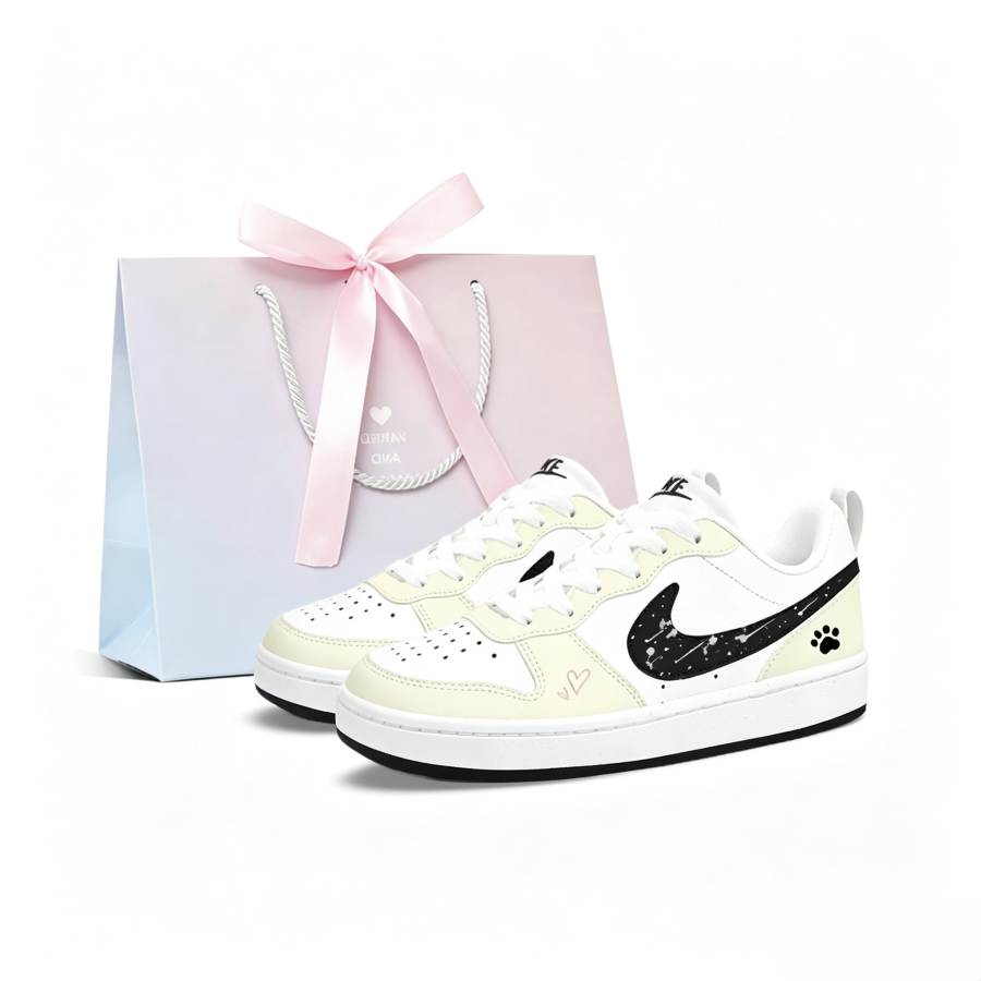 Nike Nike Court Borough Low top Skateboard Shoes Women's Yellow