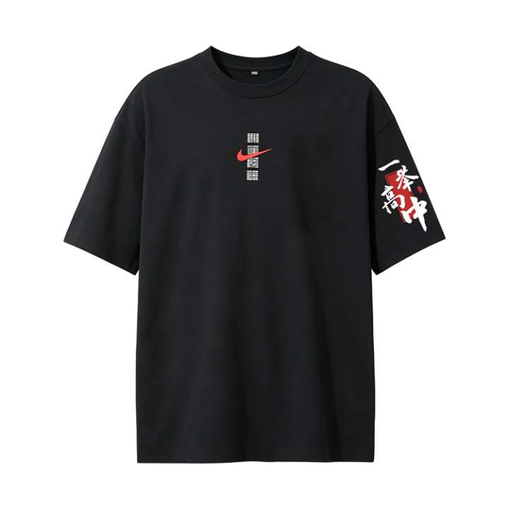 Nike Nike Sportswear T Shirts Unisex Black Crew Neck Straight Fit
