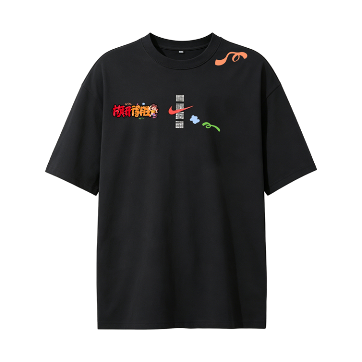 Nike Nike Sportswear T Shirts Unisex Black Crew Neck Straight Fit